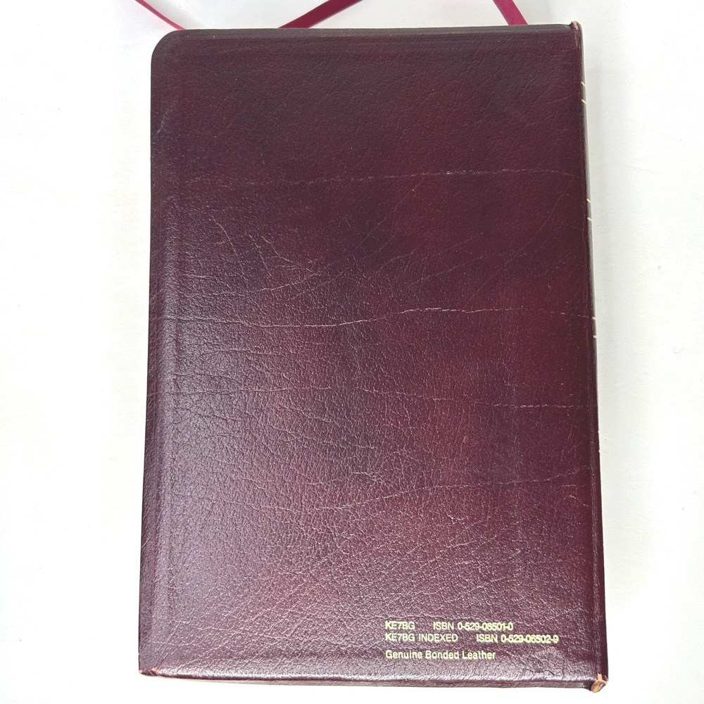 Hebrew Greek Key Study Bible King James Version KJV Red Letter Bonded Leather - Picture 2 of 12